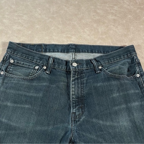 Levi’s 527 Dark Wash Straight Jeans 36x 32 - Picture 3 of 9